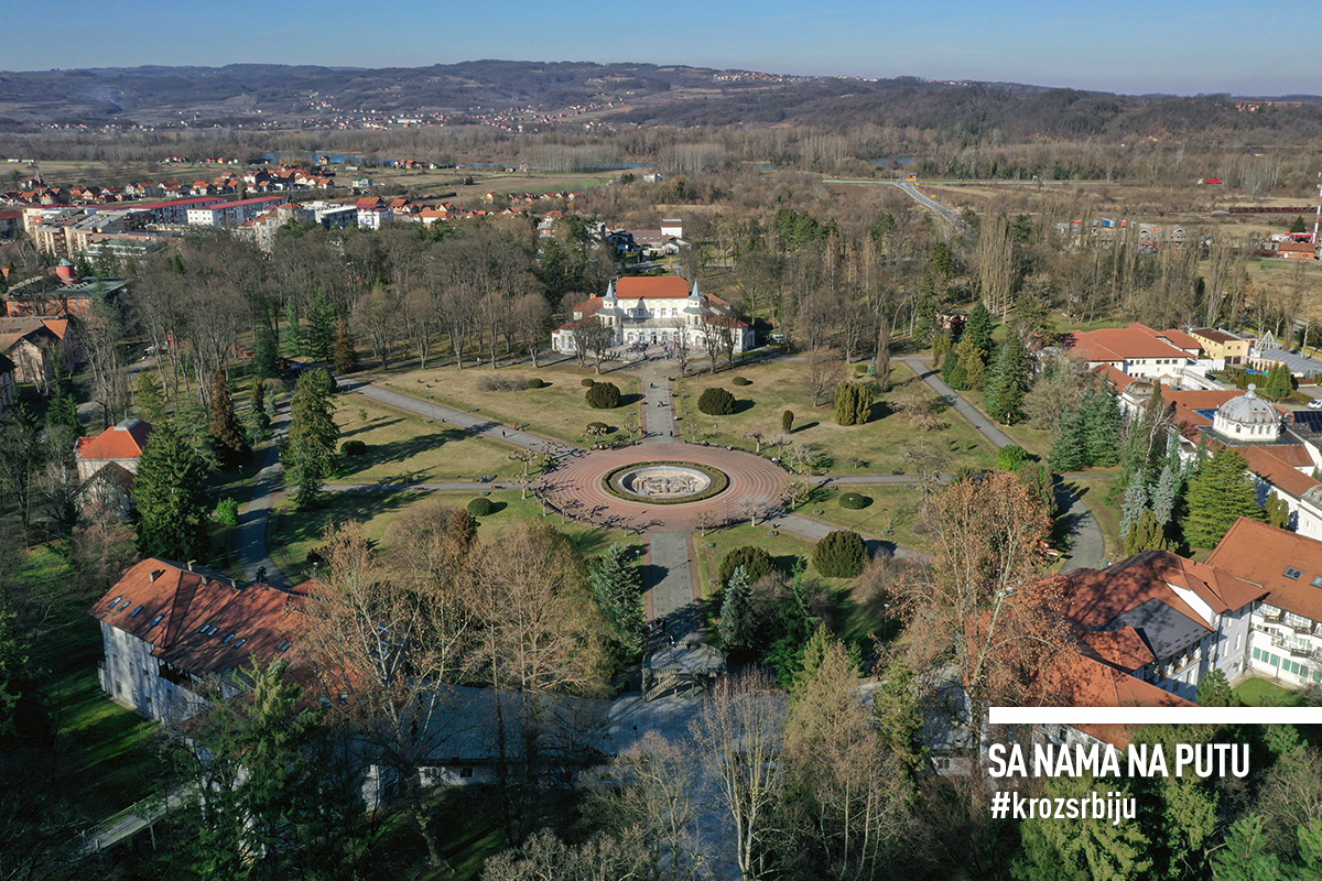 Banja Koviljaca - pogled sa visine